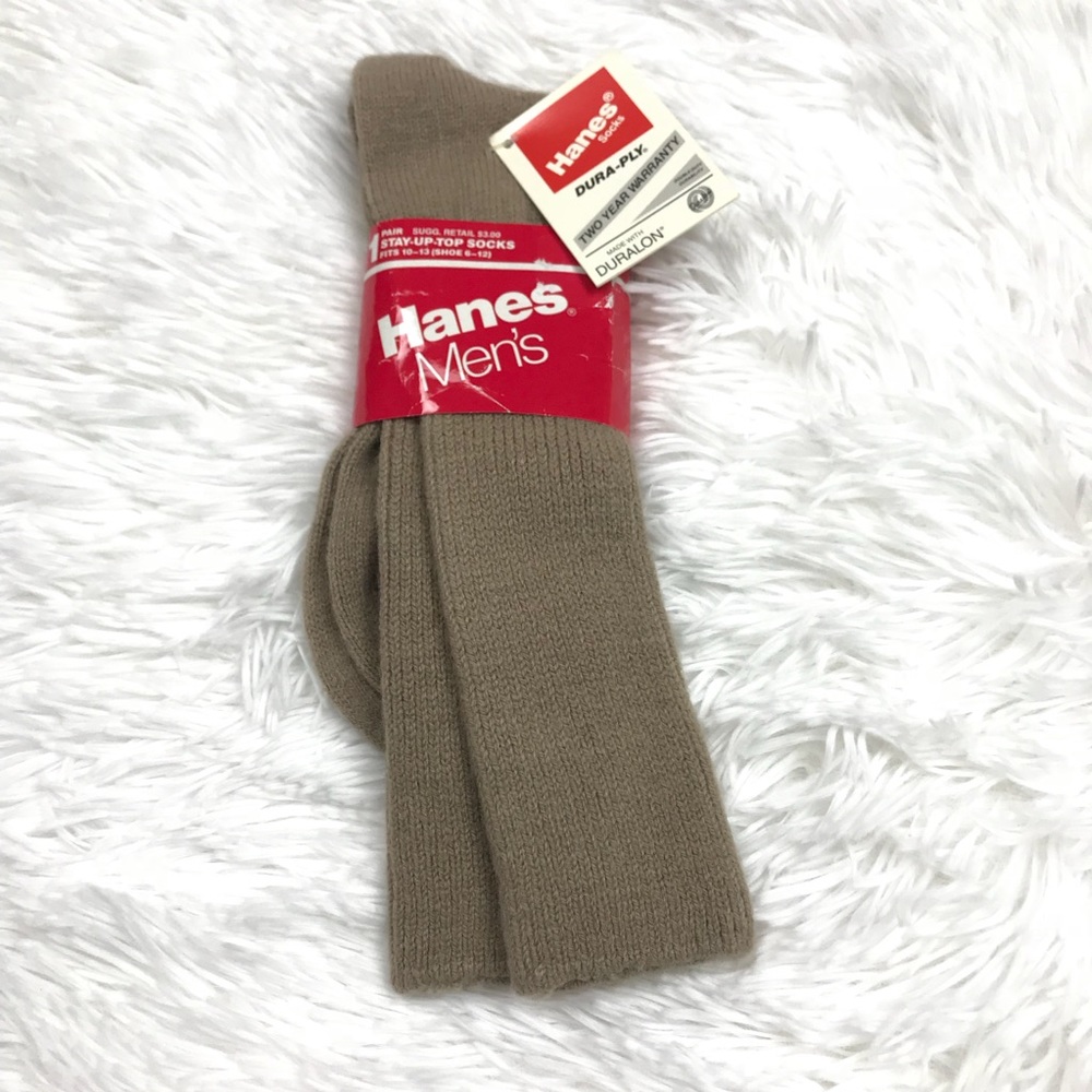VTG Hanes Casual Socks Sz. 10-13 Shoe Sz. 6-12